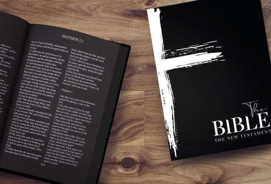 Hardcover Edition The Bible on Black Paper