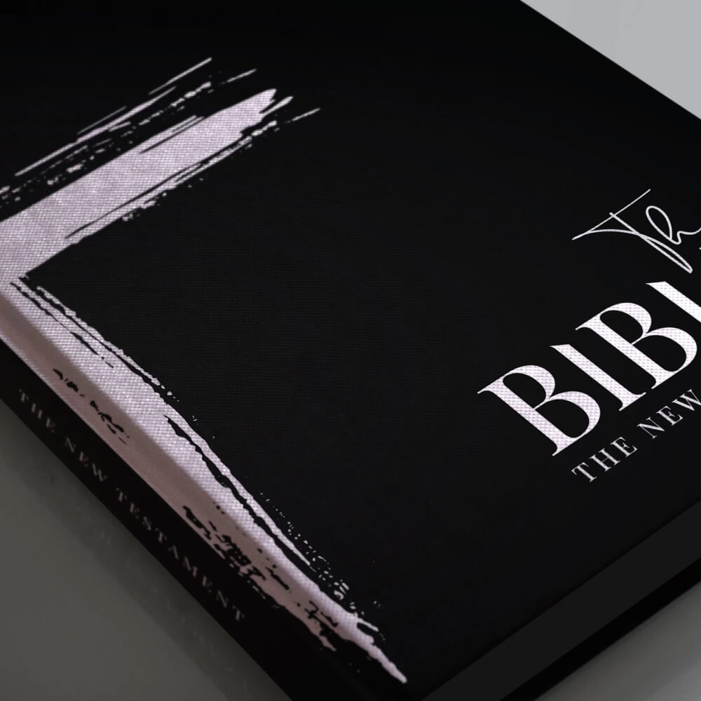 Hardcover Edition The Bible on Black Paper