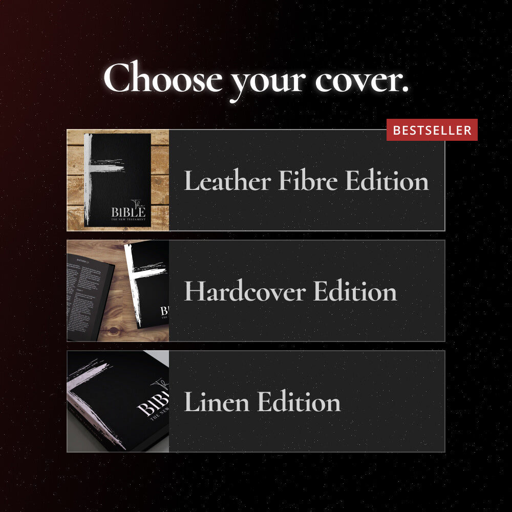 Hardcover Edition The Bible on Black Paper