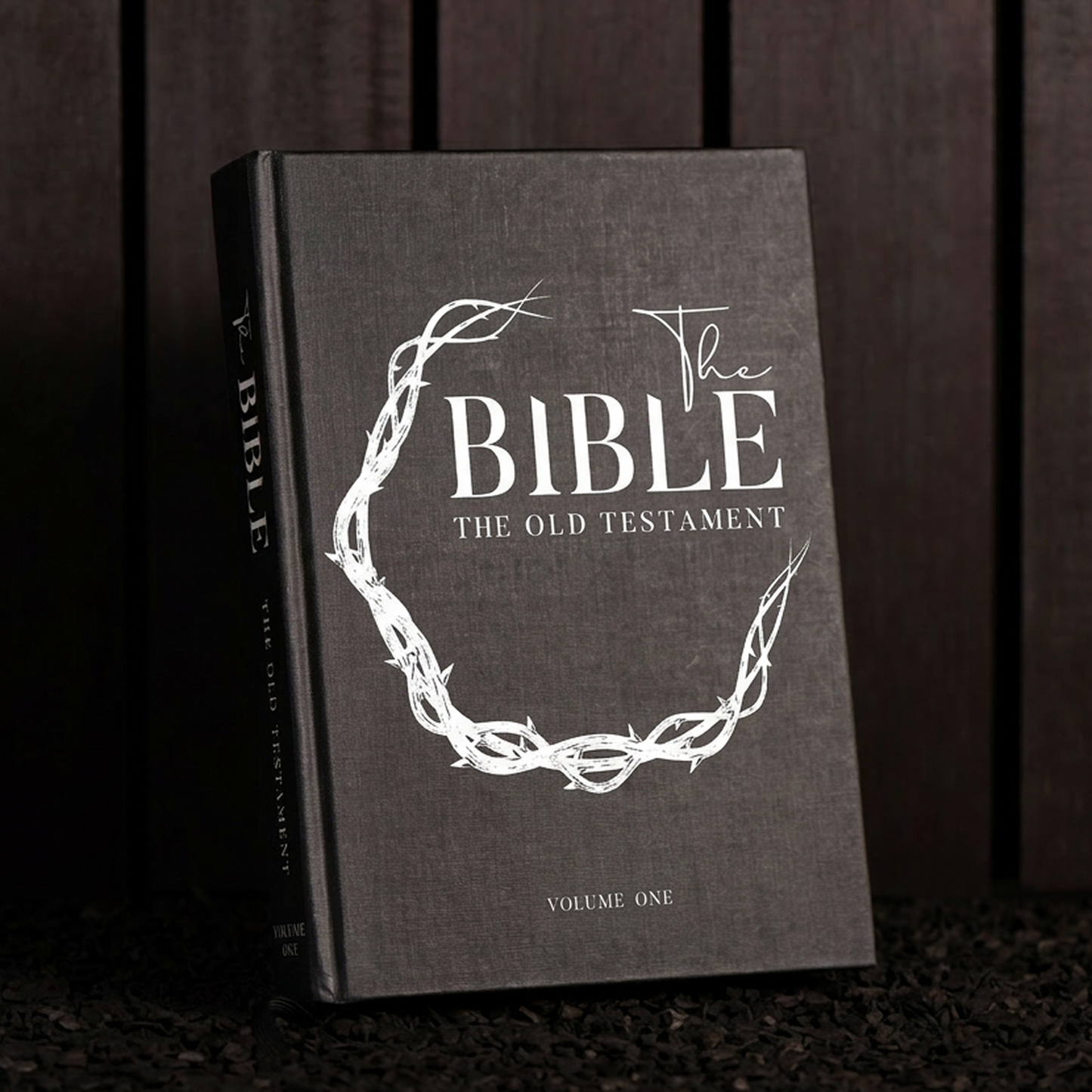 The Old Testament Bible on Black Paper